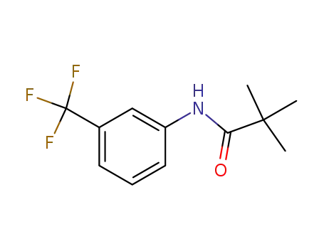 Molecular Structure of 1939-19-1 (N-(2,2-DIMETHYLPROPANOYL)-3-(TRIFLUOROMETHYL)ANILINE)