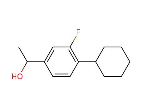 α-(4-cyclohexyl-3-fluorophenyl)ethyl alcohol