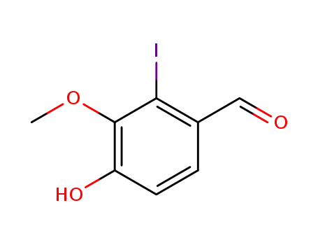 2-iodo-4-hydroxy-3-methoxybenzaldehyde