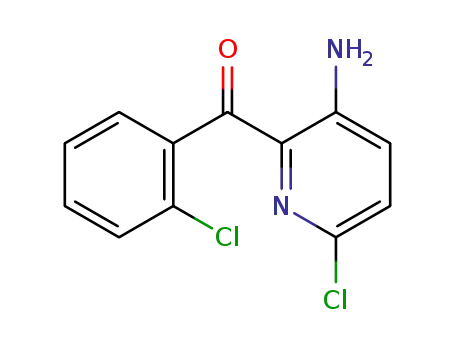 Molecular Structure of 42785-22-8 ((3-amino-6-chloro-2-pyridyl) (2-chlorophenyl) ketone)
