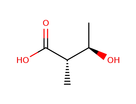 Molecular Structure of 71526-30-2 ((2S,3R)-3-hydroxy-2-methyl-Butanoic acid)