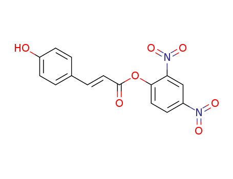 2-Propenoic acid, 3-(4-hydroxyphenyl)-, 2,4-dinitrophenyl ester, (E)- CAS No  144203-13-4