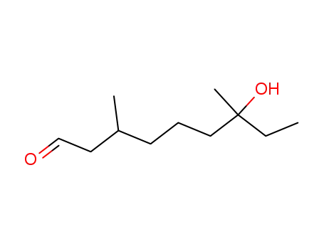 Molecular Structure of 32779-69-4 (7-hydroxy-3,7-dimethylnonan-1-al)