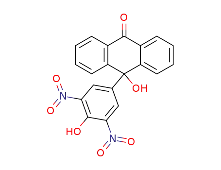 Molecular Structure of 85773-94-0 (10-hydroxy-10-(3',5'-dinitro-4'-hydroxyphenyl)anthrone-9)