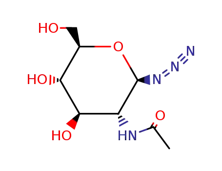 Molecular Structure of 29847-23-2 (2-ACETAMIDO-2-DEOXY-BETA-D-GLUCOPYRANOSYL AZIDE)
