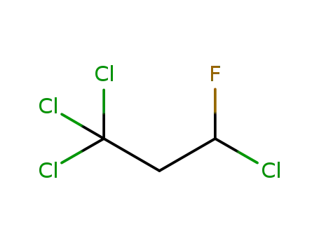 Molecular Structure of 23153-22-2 (1,1,1,3-tetrachloro-3-fluoropropane)