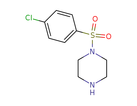 Molecular Structure of 16017-53-1 (1-(4-CHLORO-BENZENESULFONYL)-PIPERAZINE)