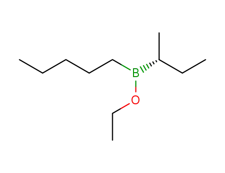 Molecular Structure of 83681-52-1 (Borinic acid, (1-methylpropyl)pentyl-, ethyl ester, (R)-)