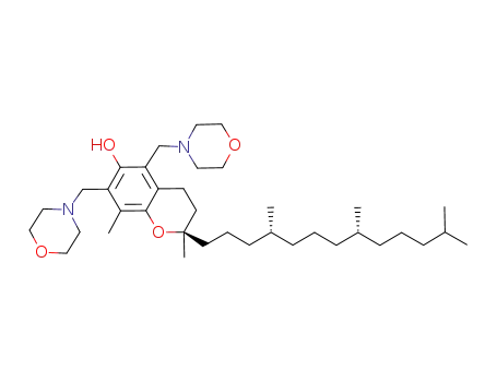 Molecular Structure of 182558-04-9 ((2R,4'R,8'R)-5,7-bis(morpholinomethyl)-δ-tocopherol)