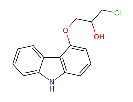 Molecular Structure of 1187921-93-2 (1-(9H-carbazol-4-yloxy)-3-chloropropan-2-ol)