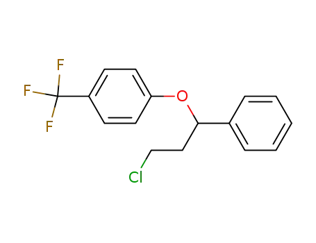 Molecular Structure of 81347-68-4 (1-chloro-3-phenyl-3-(4-trifluoromethylphenoxy)propane)