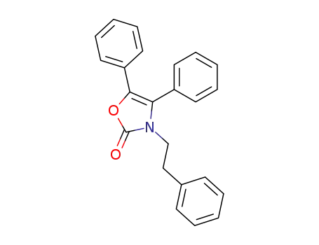 Molecular Structure of 37628-64-1 (3-phenethyl-4,5-diphenyl-3<i>H</i>-oxazol-2-one)