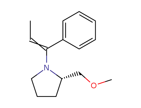 Pyrrolidine, 2-(methoxymethyl)-1-(1-phenyl-1-propenyl)-, (S)-