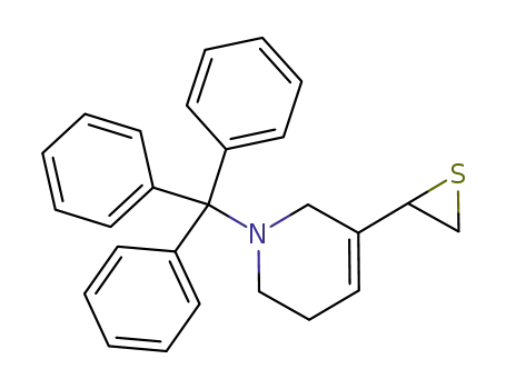 Molecular Structure of 934351-22-1 (5-thiiranyl-N-trityl-1,2,3,6-tetrahydropyridine)