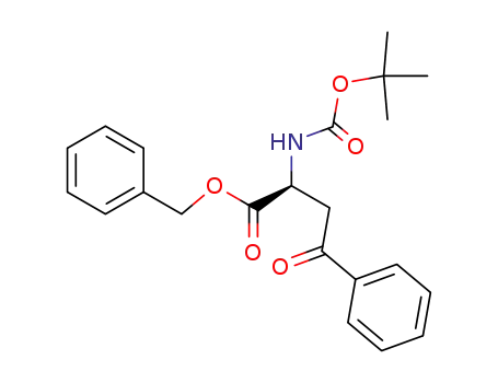 Molecular Structure of 125942-78-1 (benzyl 2(S)-<(tert-butoxycarbonyl)amino>-4-oxo-4-phenylbutanoate)