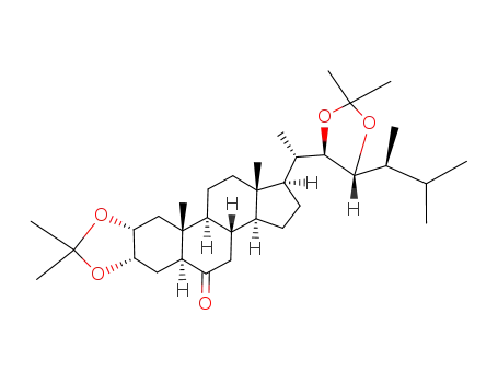 (1R,3aS,3bS,5aS,6aS,9aR,10aR,10bS,12aS)-1-{(S)-1-[(4R,5R)-5-((S)-1,2-Dimethyl-propyl)-2,2-dimethyl-[1,3]dioxolan-4-yl]-ethyl}-8,8,10a,12a-tetramethyl-hexadecahydro-7,9-dioxa-dicyclopenta[a,h]phenanthren-5-one