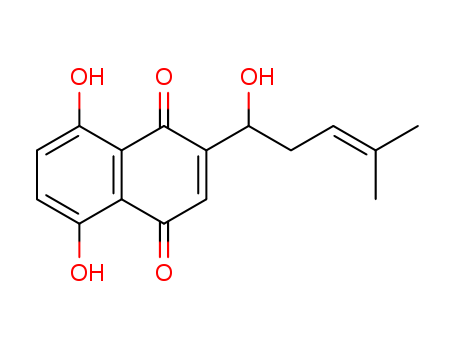 1,4-Naphthalenedione,5,8-dihydroxy-2-(1-hydroxy-4-methyl-3-penten-1-yl)-