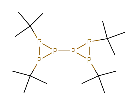 Molecular Structure of 93646-62-9 (2,2',3,3'-Tetra-tert-butyl-1,1'-bicyclotriphosphan)