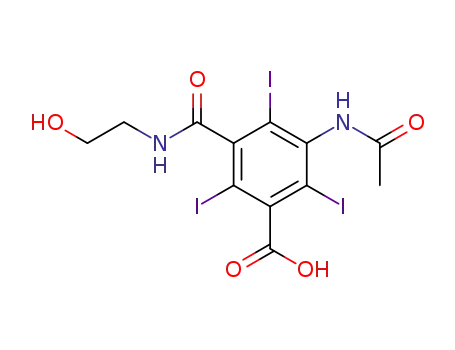 Molecular Structure of 28179-44-4 (IOXITALAMIC ACID)