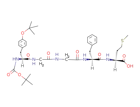 Molecular Structure of 62530-43-2 (Boc-Tyr(tert.-Bu)-Gly-Gly-Phe-Met)