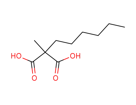 Molecular Structure of 4360-86-5 (Hexylmethylmalonic acid)