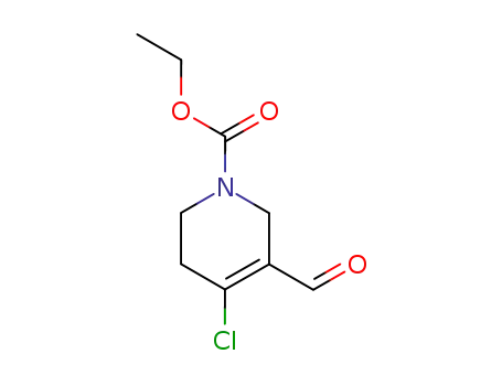 Molecular Structure of 96507-72-1 (ethyl 4-chloro-3-formyl-5,6-dihydro-2H-pyridine-1-carboxylate)