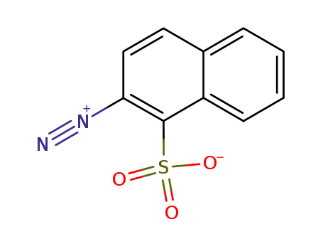 Molecular Structure of 61572-63-2 (2-diazonaphthalene-1-sulphonic acid)