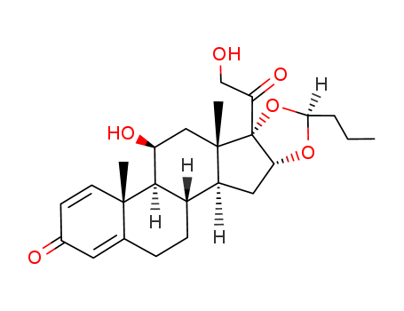 Pregna-1,4-diene-3,20-dione,16,17-[(1S)-butylidenebis(oxy)]-11,21-dihydroxy-, (11b,16a)-