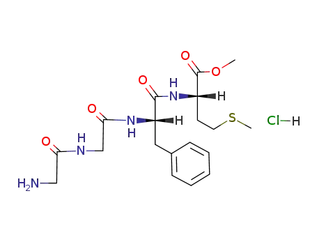 Molecular Structure of 70035-46-0 (hydrochloride of methyl ester of glycylglycyl-L-phenylalanyl-L-methionine)