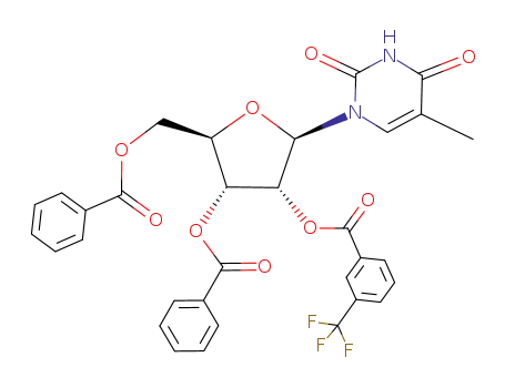 3',5'-di-O-benzoyl-2'-O-[3-(trifluoromethyl)benzoyl]-5-methyluridine
