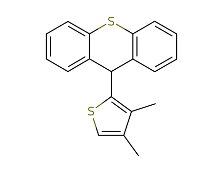 Molecular Structure of 76390-47-1 (3,4-Dimethyl-2-(9'-thioxanthenyl)thiophen)