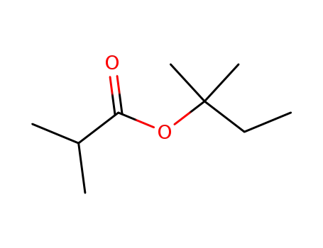 Molecular Structure of 194784-93-5 (Propanoic acid, 2-methyl-, 1,1-dimethylpropyl ester)