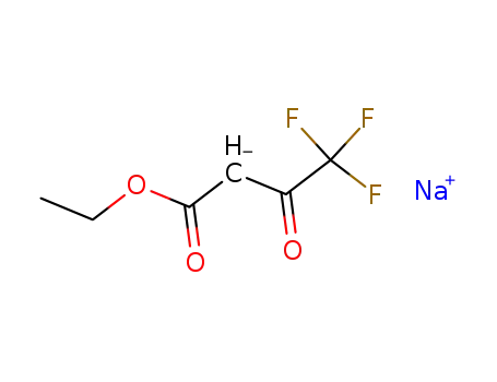 Molecular Structure of 22466-45-1 (sodium 4-ethoxy-1,1,1-trifluoro-4-oxobut-2-en-2-olate)