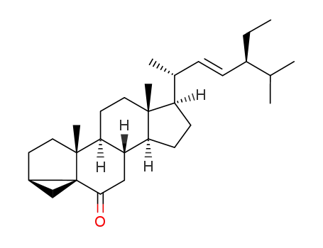 Molecular Structure of 74174-49-5 ((22E,24S)-3β,5-cyclo-24-ethylcholest-22-en-6-one)