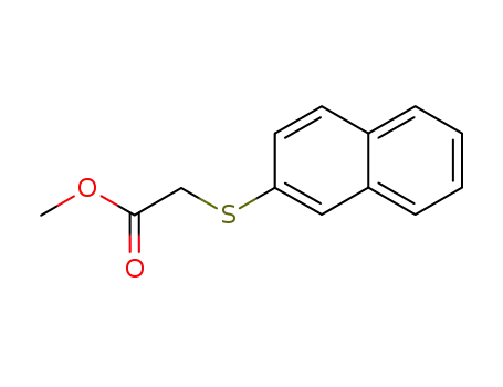 Molecular Structure of 80651-05-4 (methyl 2-(naphthalen-2-ylthio)acetate)
