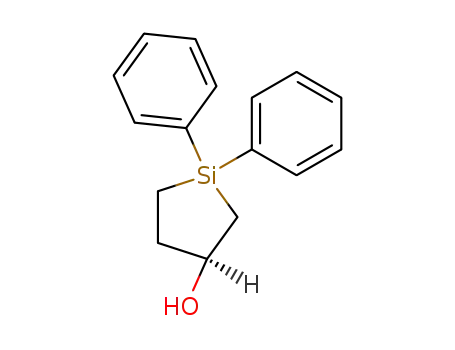 Molecular Structure of 51067-83-5 (Silacyclopentan-3-ol, 1,1-diphenyl-)