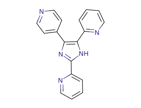 Molecular Structure of 1198018-56-2 (2,4-bis(2-pyridyl)-5-(4-pyridyl)imidazole)