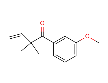 Molecular Structure of 133480-24-7 (2,2-dimethyl-1-(3-methoxy phenyl)-3-butene-1-one)