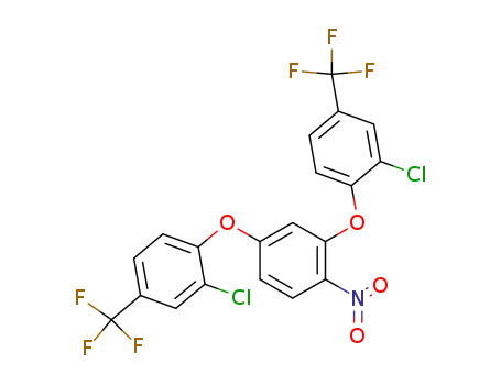 Molecular Structure of 50594-75-7 (Benzene, 2,4-bis[2-chloro-4-(trifluoromethyl)phenoxy]-1-nitro-)