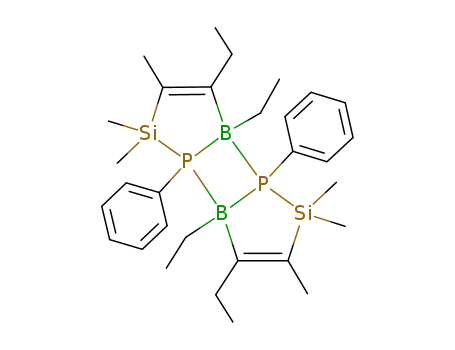 1,6-Diphospha-2,7-disila-5,10-diboracyclodeca-3,8-diene,
4,5,9,10-tetraethyl-2,2,3,7,7,8-hexamethyl-1,6-diphenyl-,
(1R,5R,6S,10S)-rel-