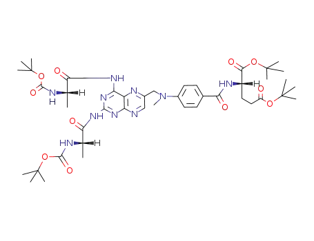 (S)-2-(4-{[2,4-Bis-((S)-2-tert-butoxycarbonylamino-propionylamino)-pteridin-6-ylmethyl]-methyl-amino}-benzoylamino)-pentanedioic acid di-tert-butyl ester