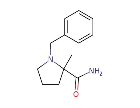 Molecular Structure of 111080-58-1 (1-benzyl-2-methylpyrrolidine-2-carboxamide)