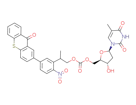 5'-O-{[2-(2-nitro-5-{[(9-oxo-9H-thioxanthen-2-yl)oxy]carbonyl}phenyl)propoxy]carbonyl}thymidine
