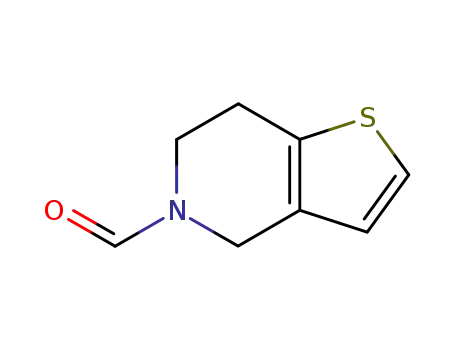 Molecular Structure of 29079-79-6 (4,5,6,7-tetrahydrothieno[3,2-c]pyridine-5-carbaldehyde)