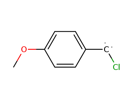 Molecular Structure of 82849-42-1 (Methylene, chloro(4-methoxyphenyl)-)