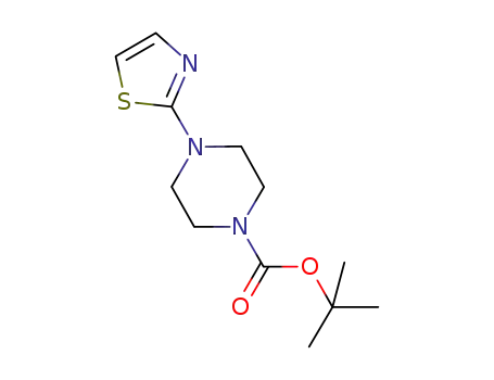 Molecular Structure of 474417-23-7 (1-(2-Thiazolyl)-4-(tert-butoxycarbonyl)piperazine)