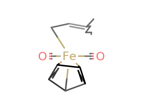Molecular Structure of 38905-70-3 ((η5-cyclopentadienyl)Fe(CO)2(CH2CH=C(CH3)2))