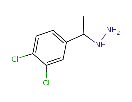 Molecular Structure of 55294-31-0 (Hydrazine,[1-(3,4-dichlorophenyl)ethyl]-)