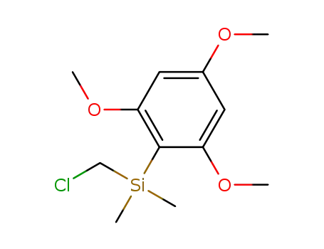 Molecular Structure of 1253730-12-9 ((chloromethyl)dimethyl(2,4,6-trimethoxyphenyl)silane)