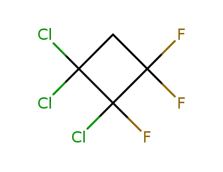 Molecular Structure of 697-17-6 (1,1,2-TRICHLORO-2,3,3-TRIFLUOROCYCLOBUTANE)